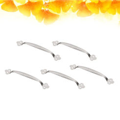 5pcs Dual Holes Solid Toilet Bathroom Bathtub Handrail Safety Grab Bar Stainless Steel Handles Armrest Safety Hand Rail Support