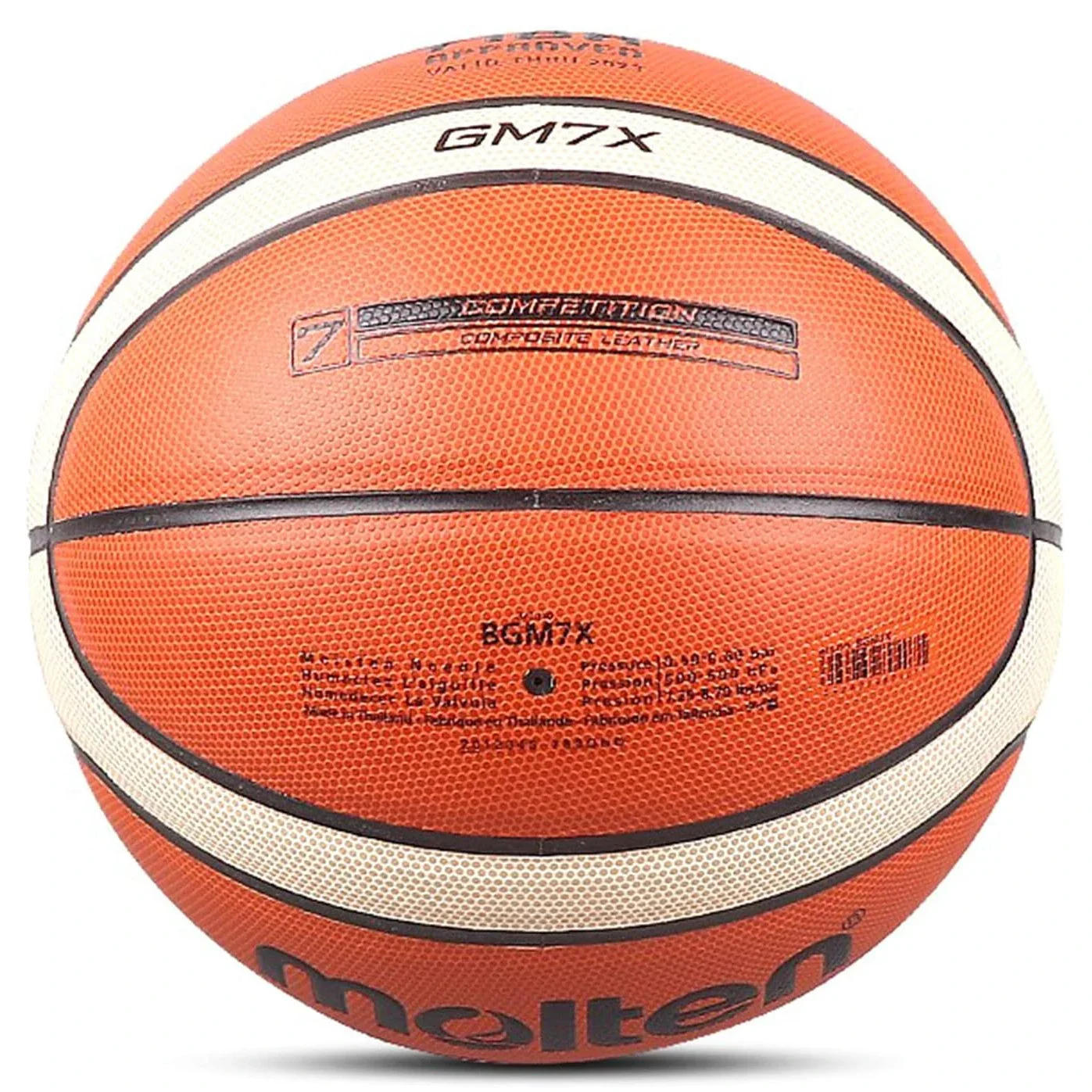 Description Picture 5 of itemMolten GM7X Basketball Standard Ball, Official Certification, Competition, Men's and Women's Training Ball Team, Size 7