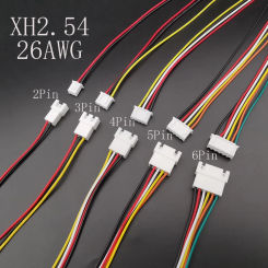 10Pairs JST XH 2.54mm 2P/3P/4P/5P/6Pin Wire Cable Connector Male Female Plug Socket XH2.54 With Wire 10CM 20CM