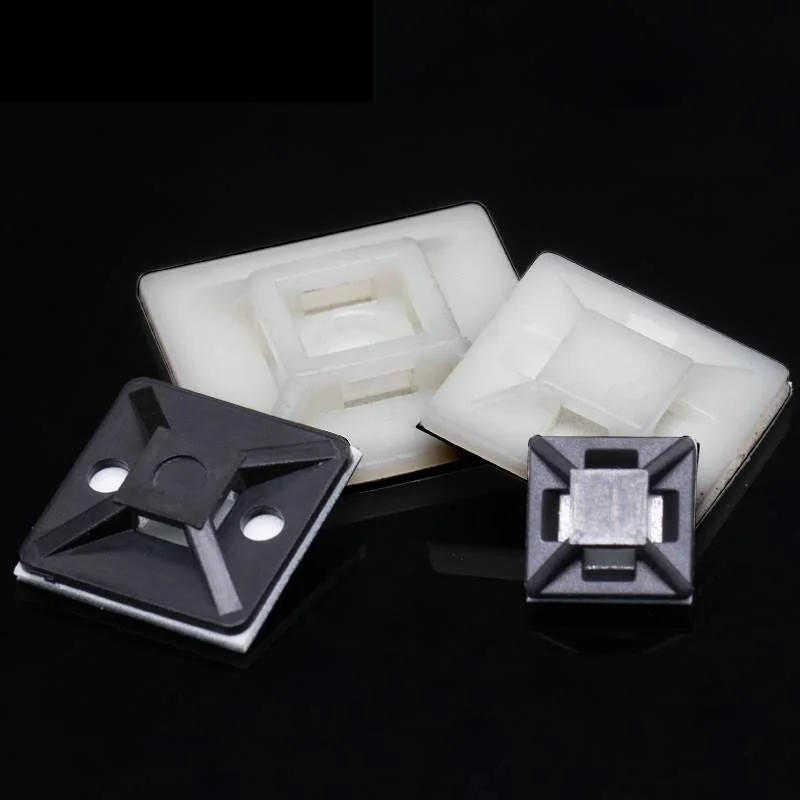 Description Picture 4 of item30/50pcs HS Self Adhesive Cable Tie Bases Mount Strong Glue Wire Wall Holder Car Fixing Seat Clips Suction Position Sucker
