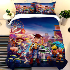 Toy Story Duvet Cover Set, Quilt Cover, Bedding, Comforter Sets, Suitable for Children and Adults, 3 Pcs