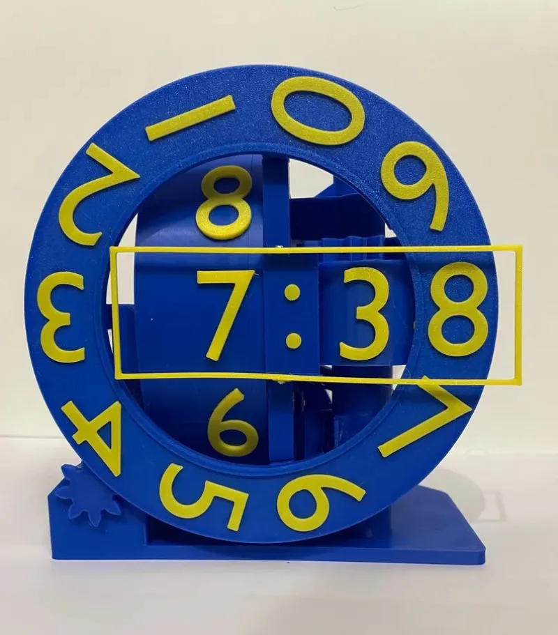 Description Picture 6 of itemHome Modern Creativity Clock 3D Printed Living Room Bedroom Home Decoration Desktop Ornaments Gift Ideas Ornaments Table Clocks