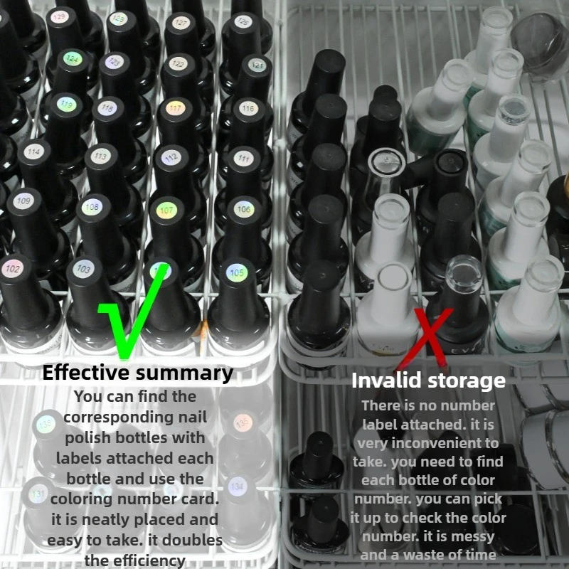 Description Picture 5 of itemNail Polish Number Sticker Label Color Gel Bottle Lipstick Nails Tips Display Mark Numbering Manicure Tool Varnish Glue