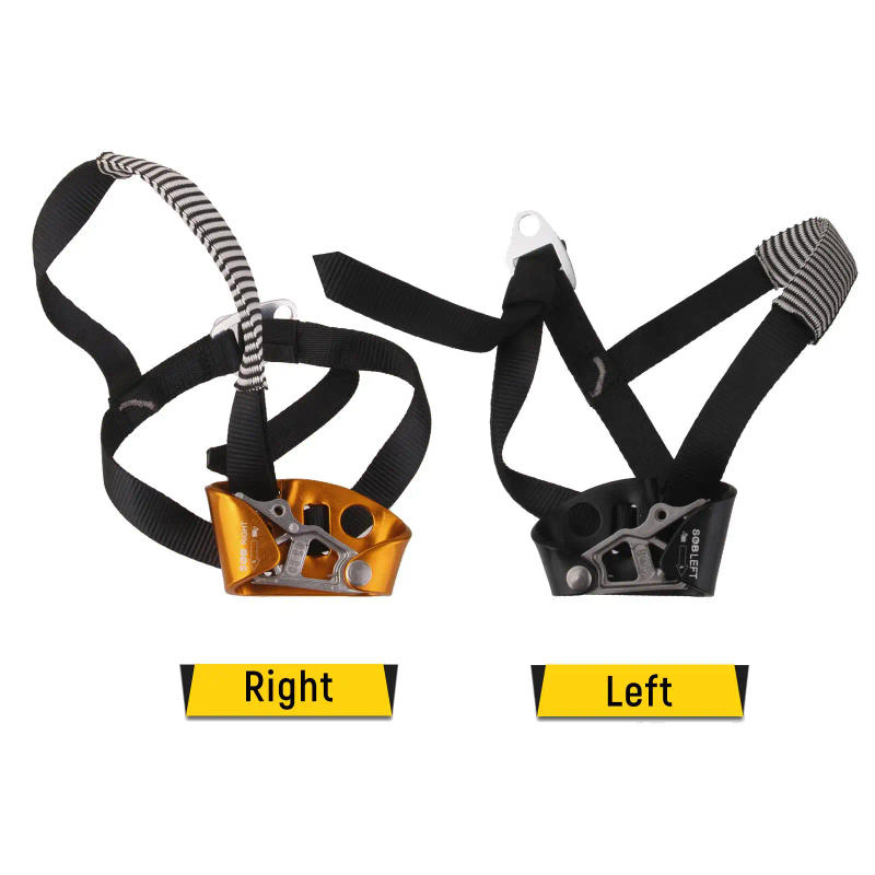 Description Picture 2 of itemProfessional Mountaineering Abseiling Rock Climbing Right Or Left Foot Ascenders Equipment Outdoor Protective Accessories