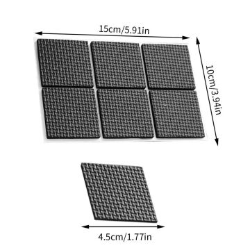 Non Slip Furniture Pads Anti Slip Rubber Mat Bumper Wear-resistant Floor Protectors For Chair Table Bed Furniture Accessories