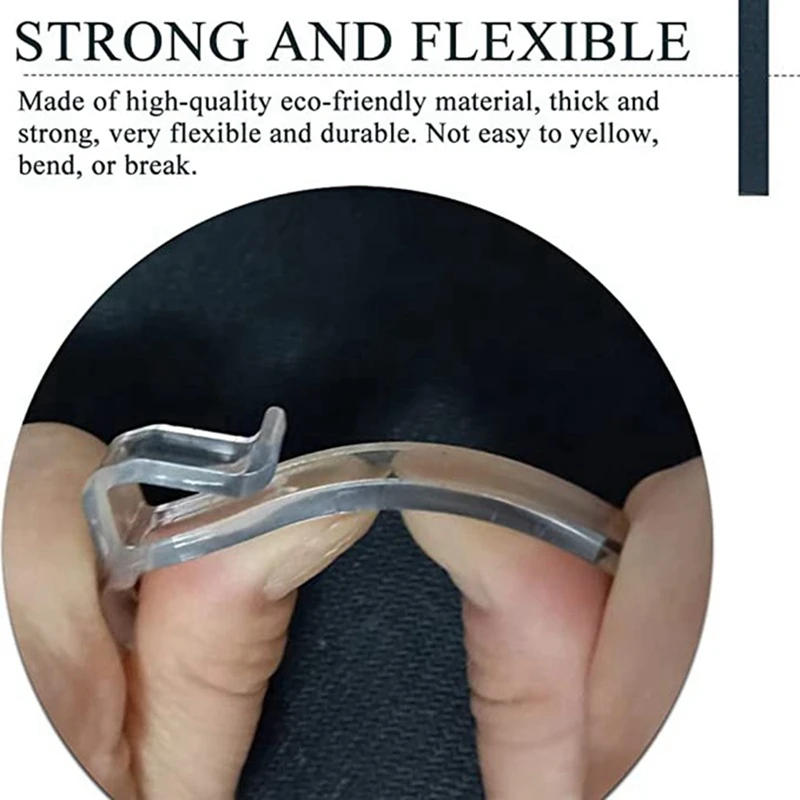 Description Picture 5 of item2.5 Inch Valance Clips Window Blind Clips Clear Plastic Valance Retainer Holder  Valance Clips(12 Pieces)