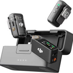 DJI Mic 2, Wireless Lavalier Microphone,Noise Cancelling, 48kHz 32-bit Float Internal Recording,820 ft.(250m) Range, 18H Battery