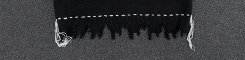 Description Picture 6 of itemKnitted Sweaters for Men Hippie Sleeveless Man Clothes Vest Torn Icon Waistcoat with Holes Classic Over Fit Knit Aesthetic Meme