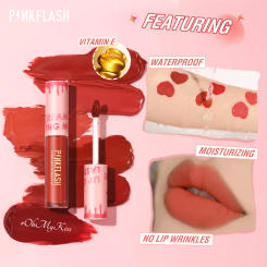 PINKFLASH Wholesale Matte Lipstick Soft Red Nude Pink Melting Lip Cream Waterproof Makeup Lipgloss Not Fade Lip Mud Lip Tint