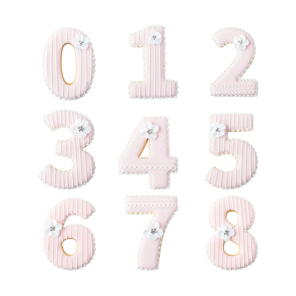 Description Picture 3 of itemLarge Numbers Cookie Mold Cartoon Birthday Cake Cutting Mold DIY Baking Tool