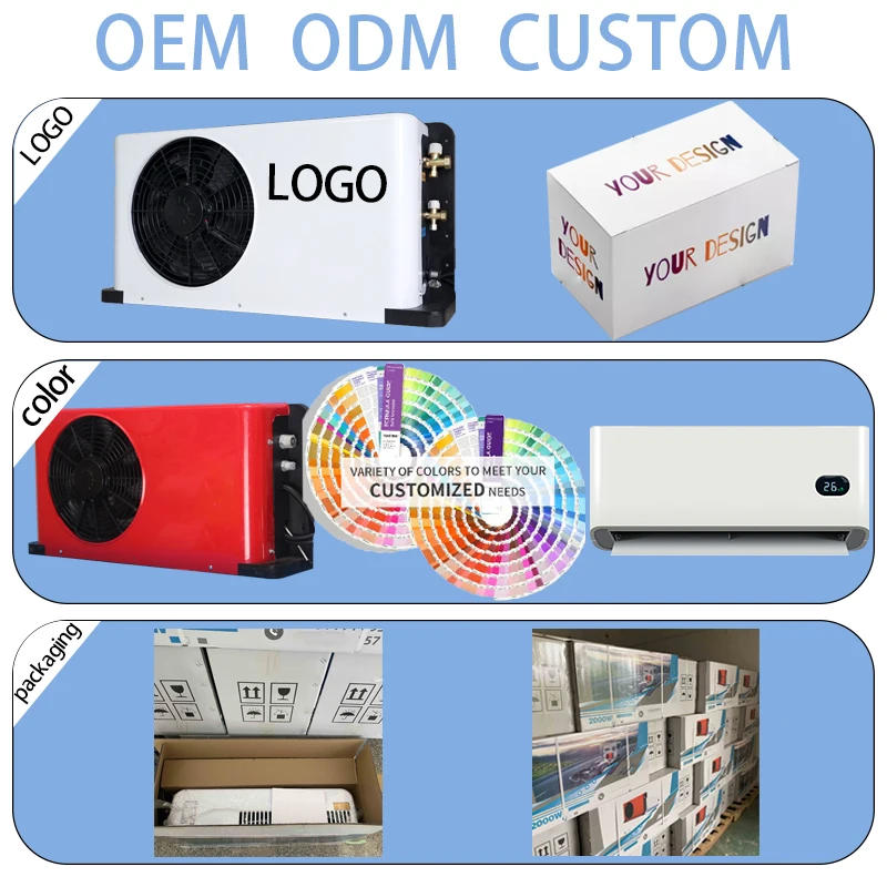 Description Picture 6 of item12v 24v Dc Mini Split Rv Truck Portable Air Conditioner For Caravan