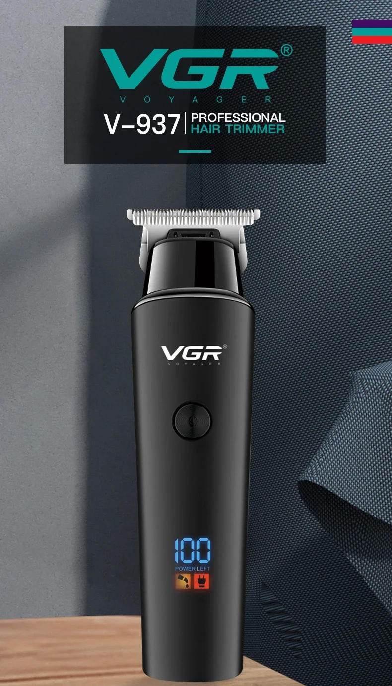 Description Picture 2 of itemVGR Hair Trimmer Professional Hair Clipper Cordless Hair Cutting Machine Rechargeable Haircut Electric Clipper for Men V-937