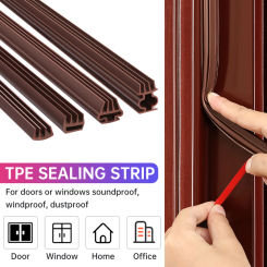 Door Window Sealing Strip Wide Application Soundproof Stacked Cavity Design Excellent Aging Resistance Self-adhesive Cuttable