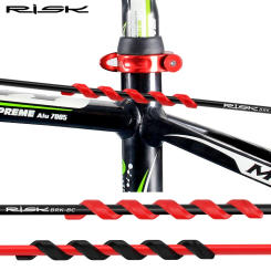 Fixed Gear Cable Protective Sleeve Brake Shift Line MTB Road Bike Bicycle Frame Cover Universal Frame Paintrubber Protector