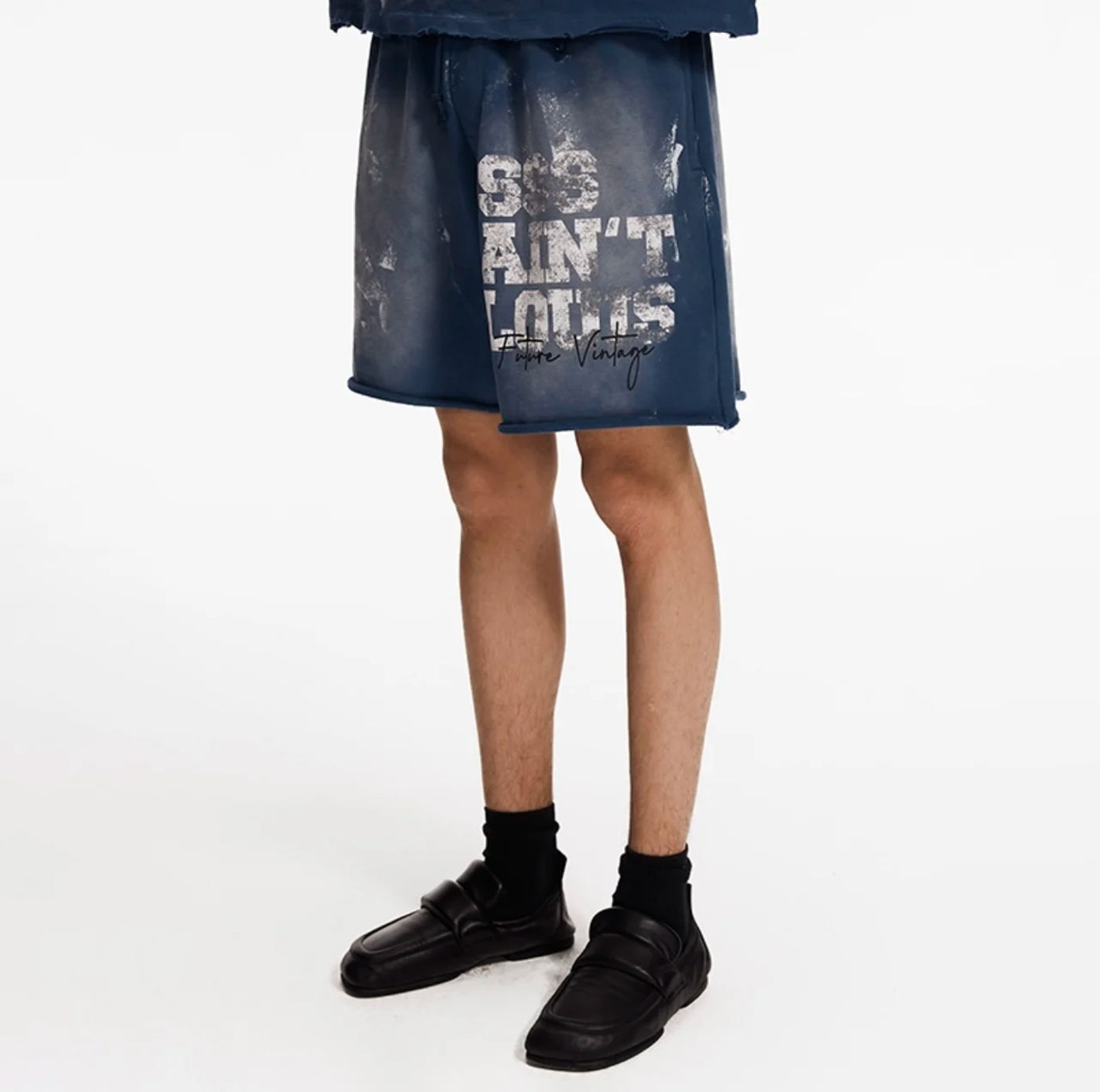 Description Picture 6 of itemHigh Street Saint 2024SS Men Women Graffiti Washing Shorts