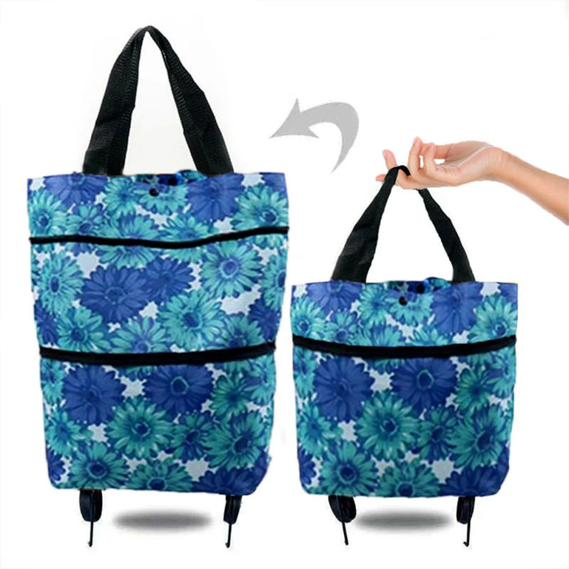Description Picture 5 of itemColorful Shopping Bag For Trolley Foldable Large Capacity Supermarket Shopping Purchase Storage Bag For Shopping Carring Cart