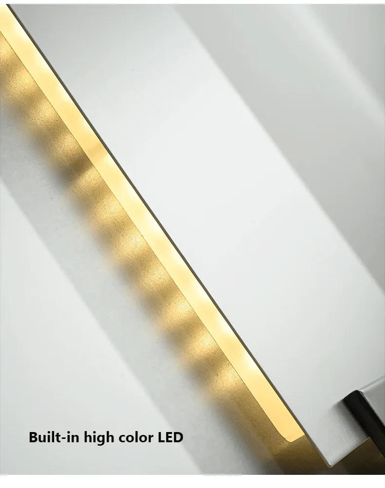 Description Picture 4 of itemNordic Creative Design Wall Light Indoor Aisle Stair Decor Light Parlor Bedroom Wall Sconce Hallway Porch Light Square Art Lamp