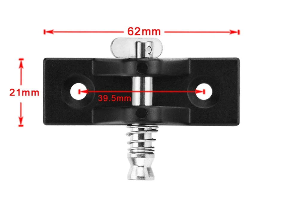 Description Picture 3 of itemNylon Deck Hinge Mount with Quick Release Pin Bracket Kayak Canoe Dinghy Bimini Top Fitting Boat Cover Bimini Sprayhood Canopy