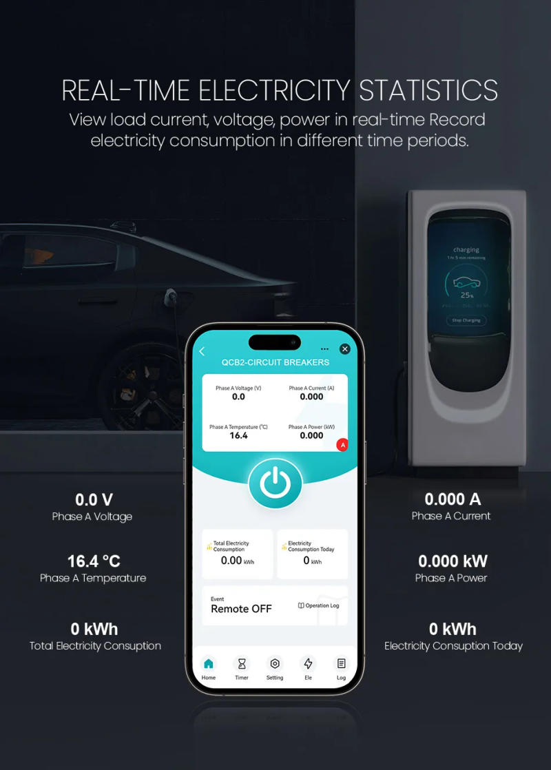 Description Picture 4 of itemTUYA MCB WIFI Power Metering Circuit Breaker Smart Life Timer Remote Control Automatic Wireless Interruptor Reclosing Switch