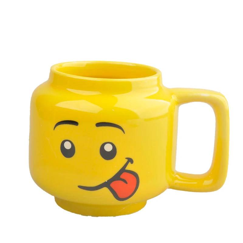 Description Picture 3 of itemExpression Ceramic Mug 250ML Cute Coffee Cups Drinkware Figurine Head Smiling Face Tea Drinking Cup Children Christmas Gift 머그컵