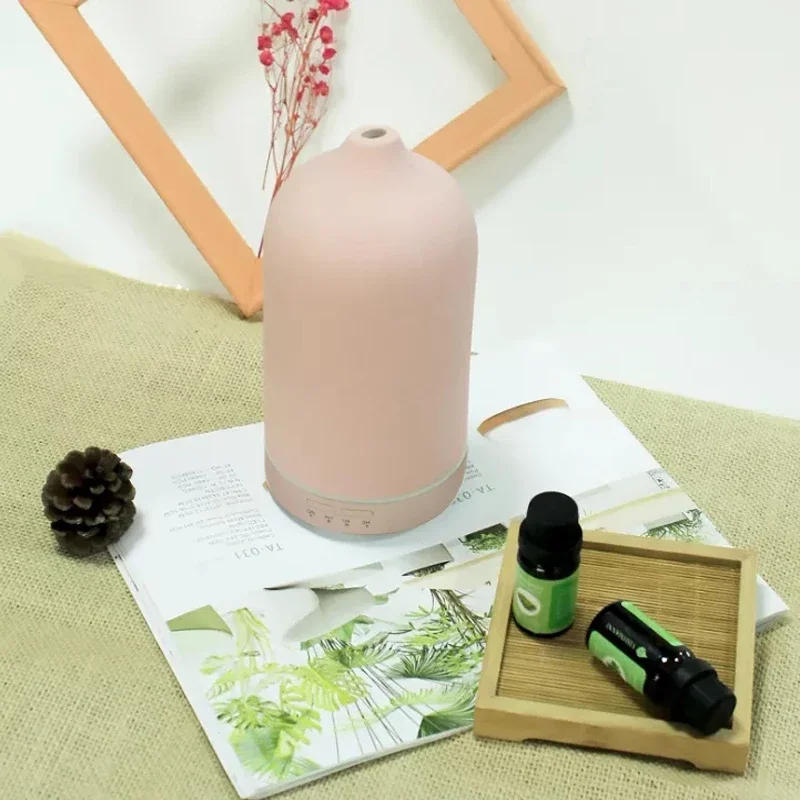 Description Picture 6 of itemCeramic Air Humidifier Aroma Diffuser Automatic Small Humidifier Hotel Air Fresh Essential Oil Diffuser Timing Colorful Lights