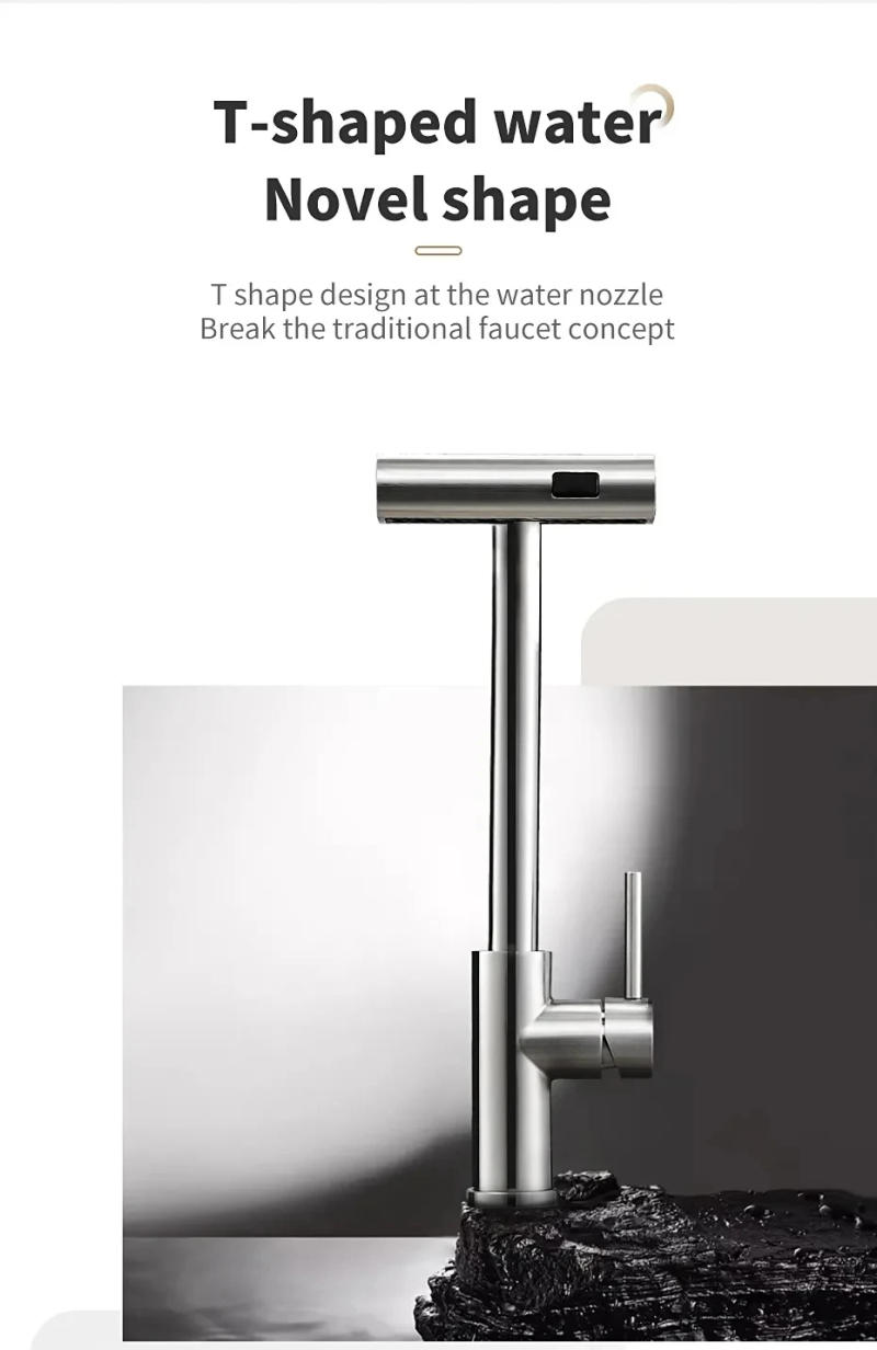 Description Picture 5 of itemBlack Kitchen Faucets Gray Pull Out Rotation Waterfall Stream Sprayer Head Sink Mixer Brushed Nickle Water Tap Accessorie