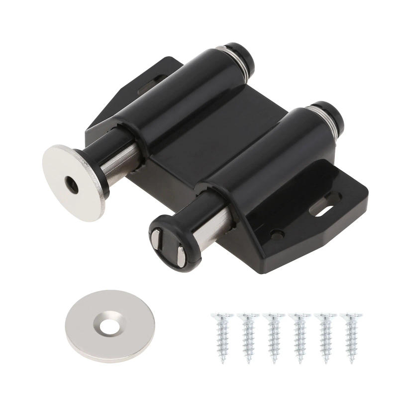 Description Picture 4 of item4pcs Pressed Double Round Head Magnetic Cabinet Catched Latch Push Touch Latch Push Release Opener Door Magnets with Screws