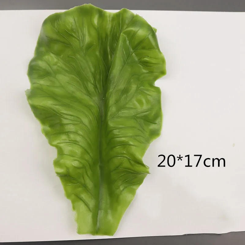 Description Picture 2 of itemArtificial Vegetables Lettuce Fake Kitchen Accessories, Soft PU Leaf Model, Simulation Food Decoration, 1Pc