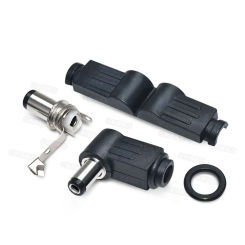 DC power plug wiring assem DC5.5*2.5 5.5 * 2.1 4.0*1.7 3.5*1.35 4.8*1.7mm DIY Soldered DC plug 90 degree elbow