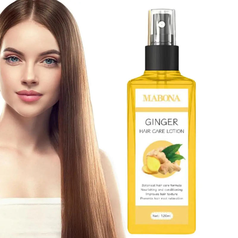 Description Picture 5 of item120ml Ginger Hair Growth Spray Anti Hair Loss Oil Fast Growing Scalp Treatments Repair Damaged Hair Roots Beauty Hair Care