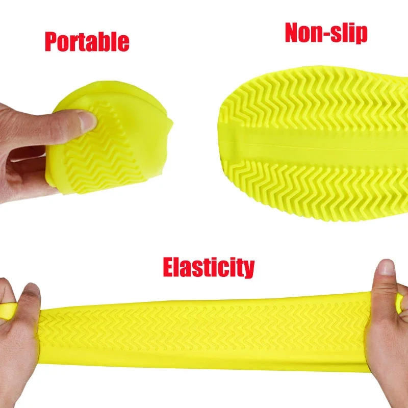 Description Picture 6 of itemSilicone WaterProof Snow Shoe Covers Reusable Rain Shoe Covers Unisex Shoes Protector Anti-slip Rain BootS Pads for Outdoor