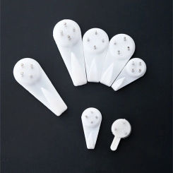 Wall Nail Hook Small Steel Nail Traceless Invisible Reusable Grooved Hook Photo Frame Accessories Strong Bearing Capacity