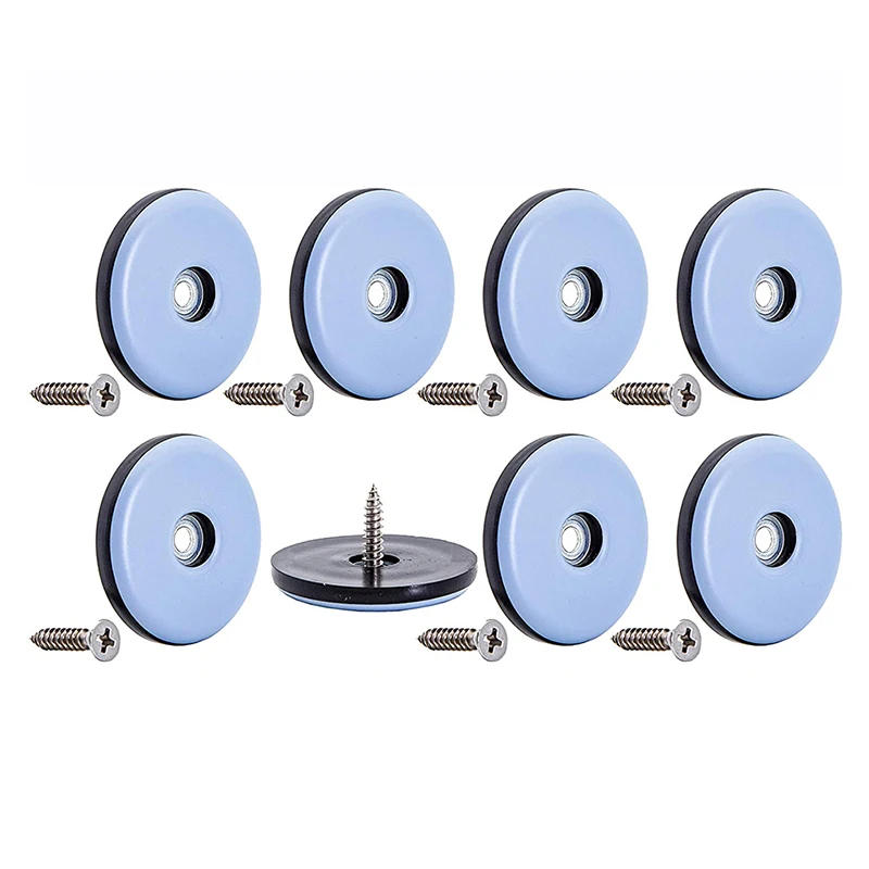 Description Picture 3 of item8pPCS Chair Foot Sliders Caps 22/25/30/40mm Furniture Cups Non-slip with Screws Bed Sofa Table Feet Covers Floor Protector Pads