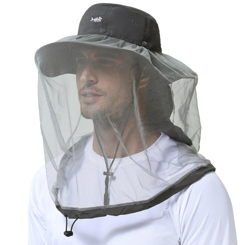 Description Picture 5 of itemBassdash UPF 50+ Mosquito Sun Hat with Hidden Head Net and Neck Flap for Men Women Outdoor Fishing Hiking Camping