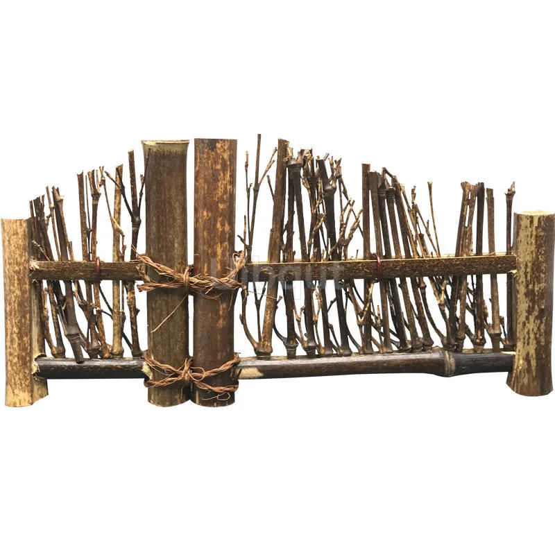 Description Picture 5 of itemVintage bamboo sushi dish bamboo fence Japanese Korean fence plate Cuisine Sushi Boats Bamboo Creative Exquisite Sushi Tools