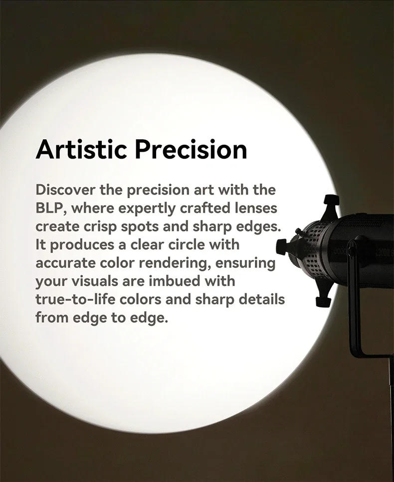 Description Picture 5 of itemGodox BLP LED Light /BFP Flash Projection Attachment Photography Accessory Gobo  CCT Adjustment Color Effects  Holder Gel Frame