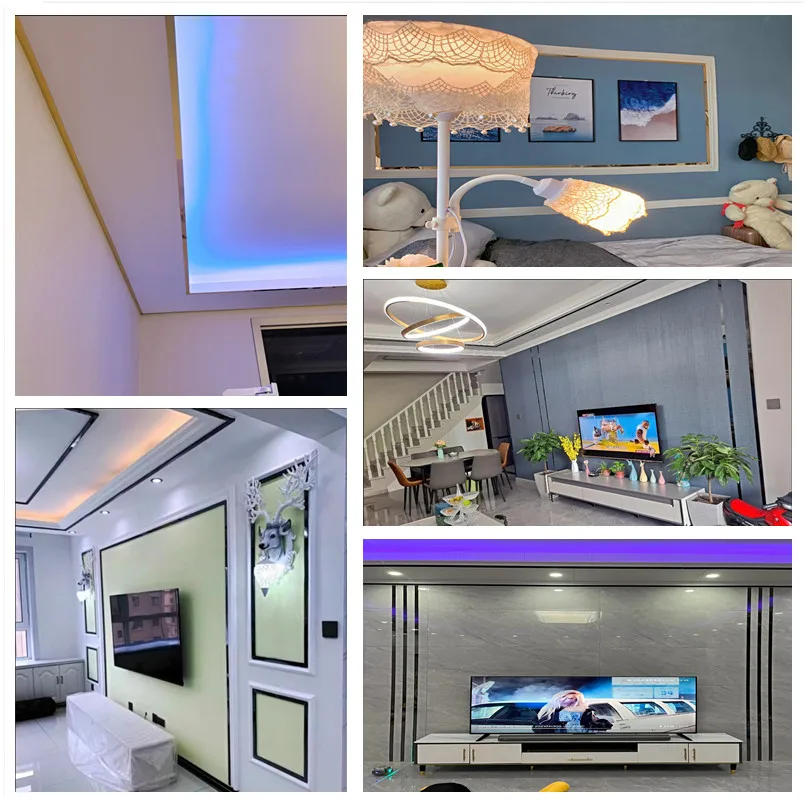 Description Picture 4 of item2.44M Wall Decor Mirror Sticker Stainless Steel Flat Decorative Lines TV Wall Ceiling Metal Edge Strip Trim Decals Self-adhesive