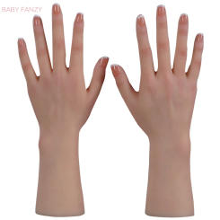 Realistic Silicone Material Female Hands Foot Model Lifelike Silicone  Hand Foot Mannequin for Hand Art Jewelry Display