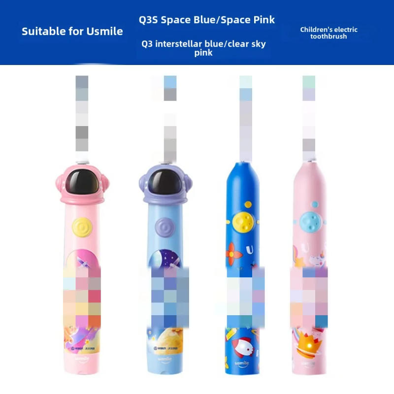 Description Picture 6 of item4 Pcs Replacement Brush Heads For usmile Q3 Q3S Q1 Children's Electric Toothbrush Head Soft DuPont Bristles Shock-absorbing