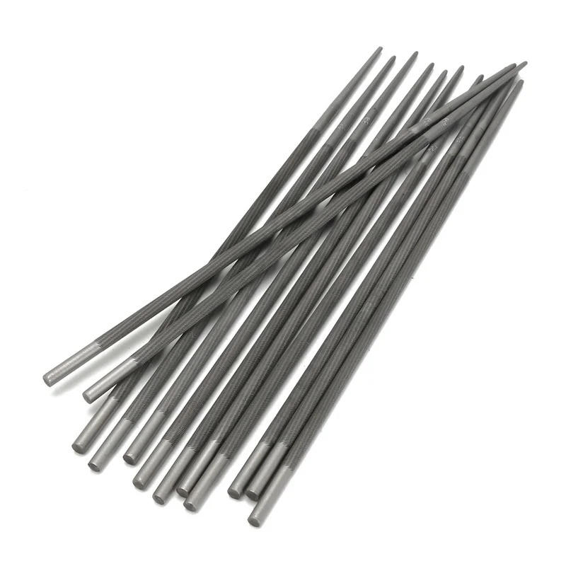 Description Picture 5 of item12 Pcs Chainsaw Round Files 4.0mm/4.8mm/5.2mm/5.5mm 5/32" 3/16" 13/64" 7/32" for Sharpening Chain Saw Sharpener Usually 25cm Len