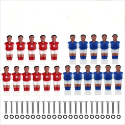 Painted humanoid 5/8 "soccer machine figurine, soccer machine figurine doll, 1.4-meter soccer table comes standard with table so