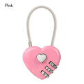 Locker Case Supply HOT Valentine's Day Luggage Code Dial Combination Security Tool 3 Digit Password Padlock Heart Shaped Lock