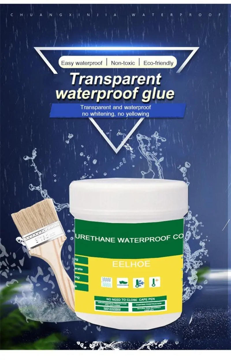 Description Picture 2 of itemTransparent waterproof Glue Water Proofing Sealant Paint Invisible Adhesive Repair roof wall cracks