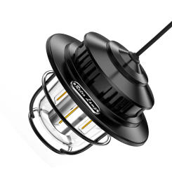 LED Camping Lamp 200 Lumens Atmosphere Camping Lantern Type-C USB Rechargeable Daily Waterproof for Hiking Fishing Emergency