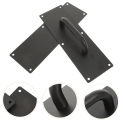 Door Push Plate Stainess Steel Door Handle Pull Push Plate Commercial Door Handle Screws Hardware Set