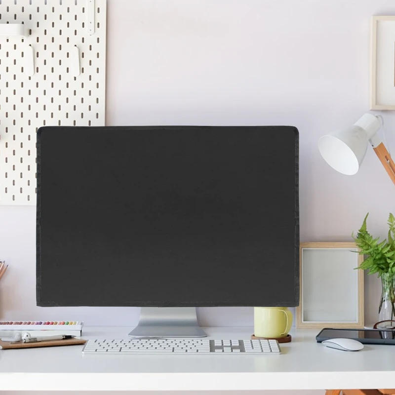 Description Picture 5 of item21" 24" 28" Home PC Desktop Computer Monitor Dust Cover Waterproof Fabric LCD Screen Protector Case Washable Accessories Black