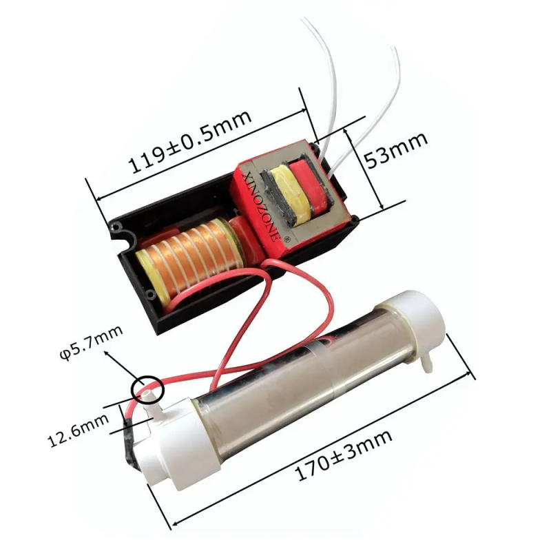 Description Picture 6 of item1G/2G/3G Quartz tube Ozone generator for air and water purifying Ozonator Oozne Water for SPA XinOzone