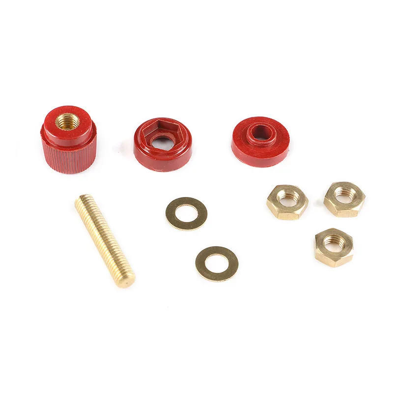 Description Picture 6 of item1Pair Copper M6 333 Binding Post Banana Crimp Terminal 6mm Thread Weld Inverter Power Supply Splice Socket Post Header Connector