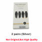 2 pairs Silver