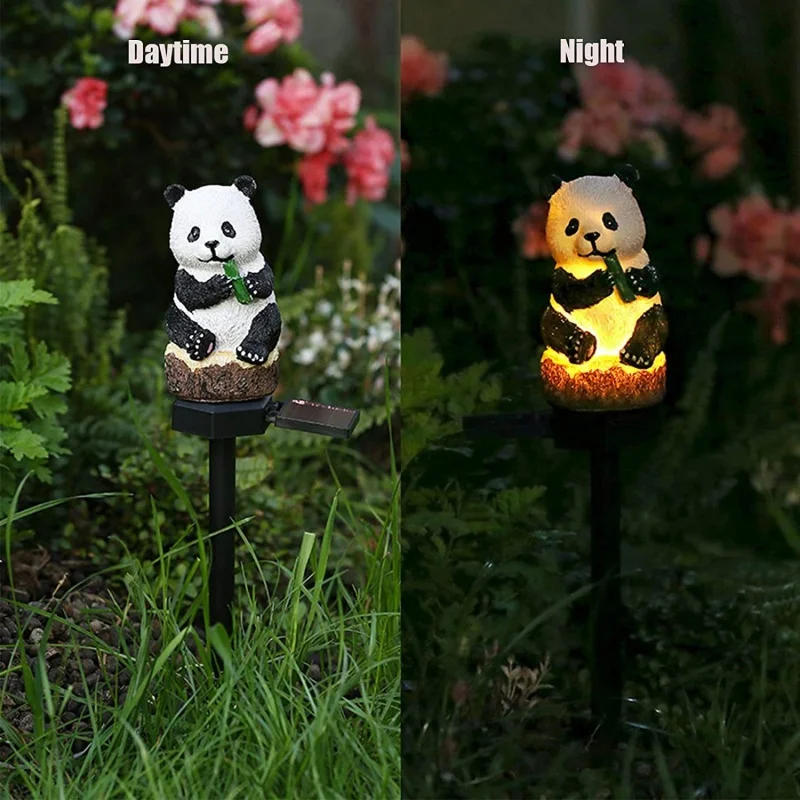 Description Picture 3 of itemLED Solar Garden Lights Panda Style Outdoor Waterproof Solar Powered Lamp Courtyard Landscape Path Lawn Street Decorative Light